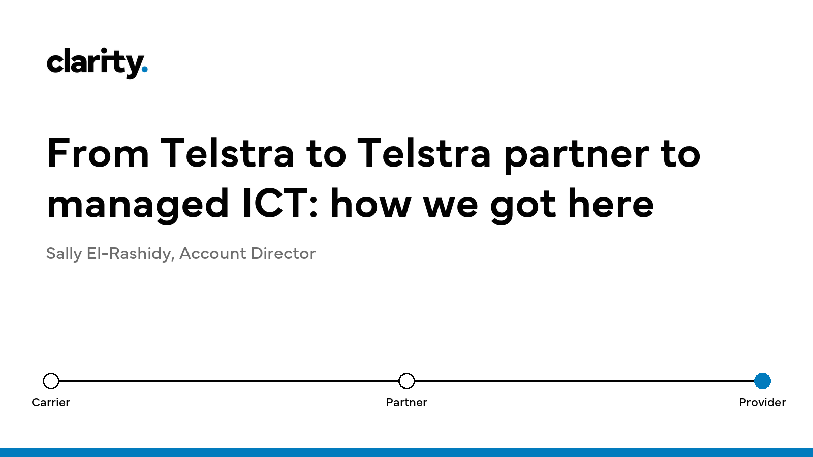 From Telstra to Telstra partner to managed ICT: how we got here